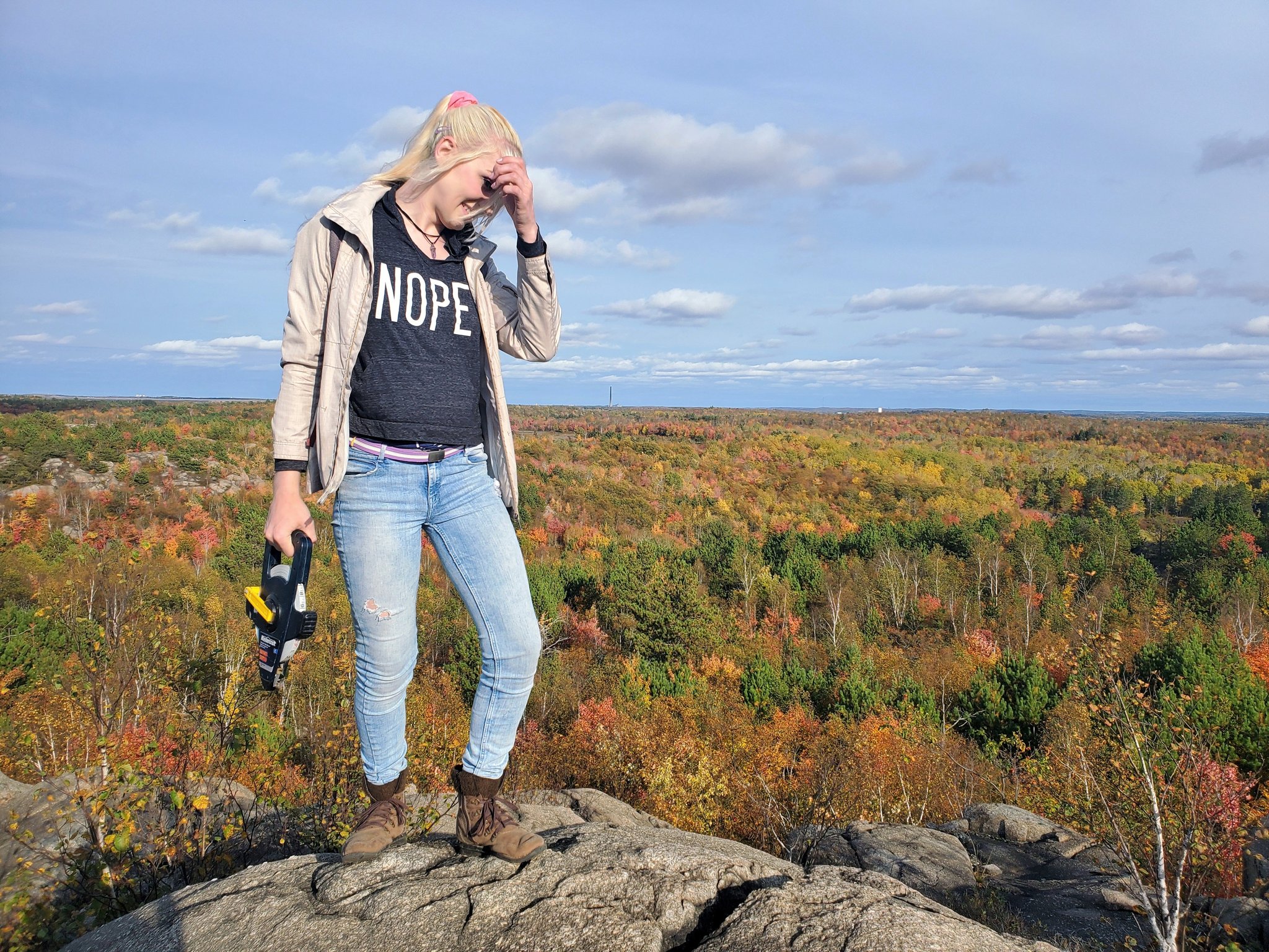 Me on an outcrop in Sudbury, being very Geologist-y